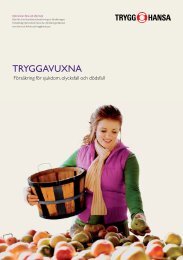 Produktblad TryggaVuxna - Trygg Hansa