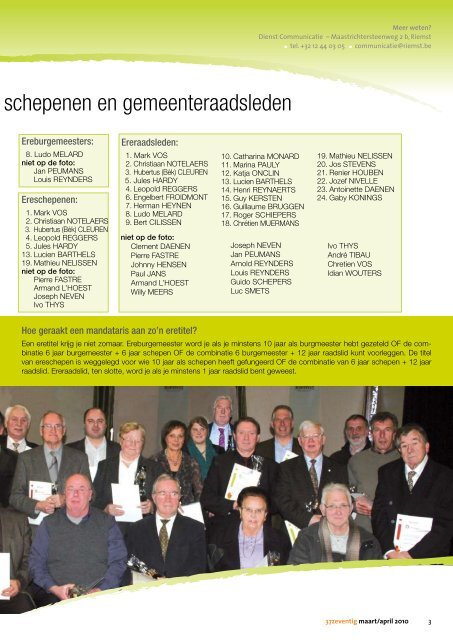 maart/april 2010 - Gemeente Riemst