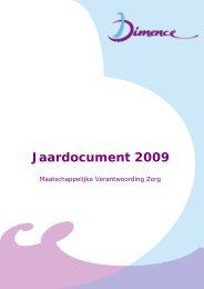 Jaardocument 2009 - Dimence
