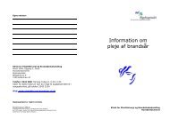Information om pleje af brandsår - Plastik-instruksen
