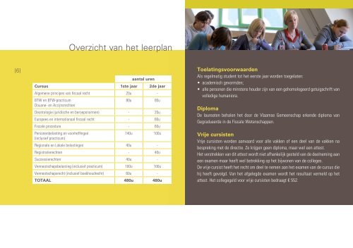 STUDIEGIDS FIScalE WETEnSchappEn - Fiscale Hogeschool