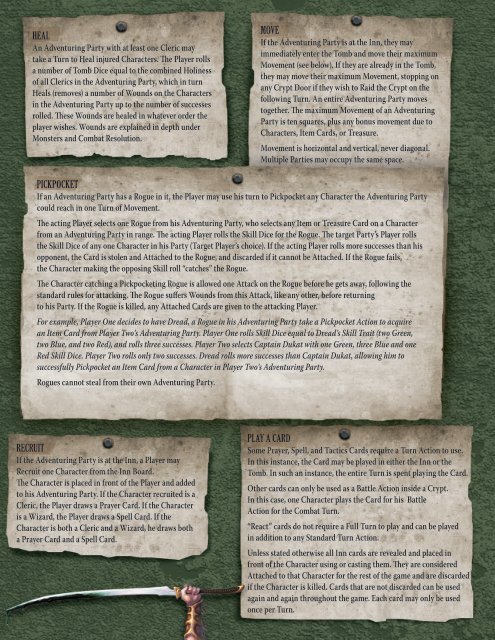 Tomb Rulebook