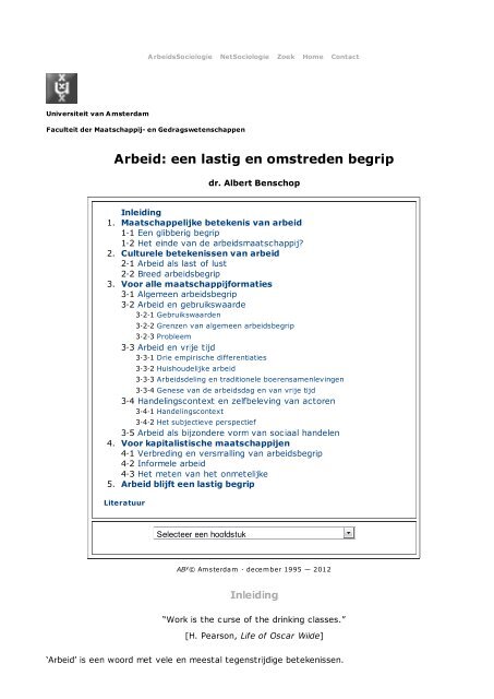 Arbeid Een Lastig En Omstreden Begrip Vrijheid Maakt Arbeid