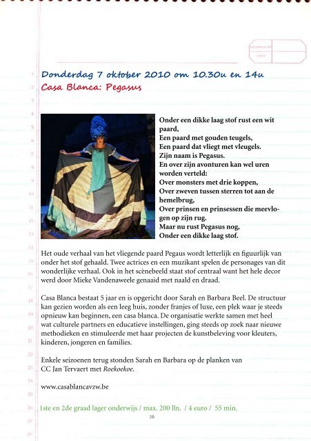 CC Jan Tervaert Schoolbrochure '10-'11 Basisonderwijs