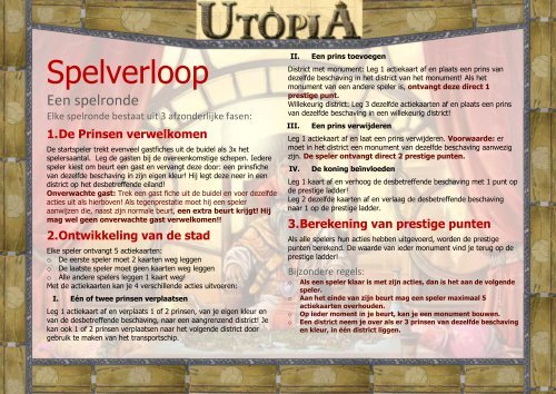 Doel van het spel Voorbereiding Materiaal - Gezelschapsspel.info