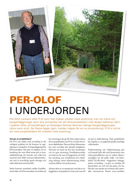 Öppet hus nr 2 2009 (.pdf) - Fortifikationsverket