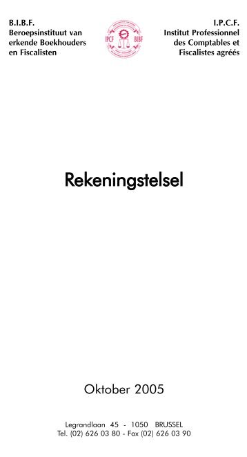 Rekeningstelsel - B-FAK boekhoud