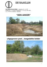 Natuurpark “den akker” - De Raaklijn