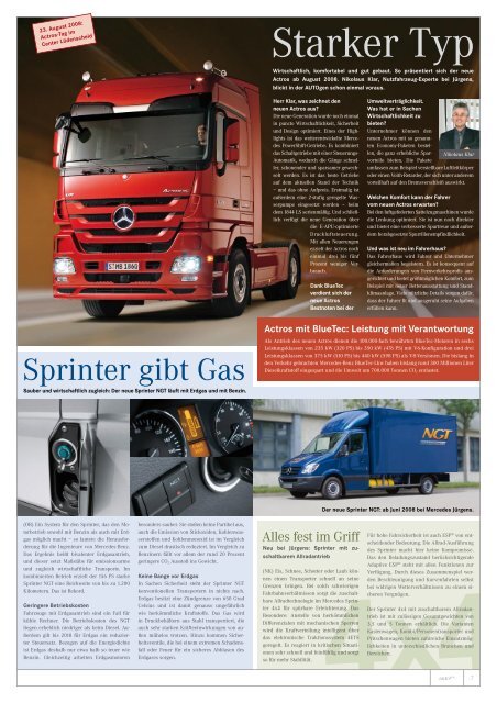 Actros mit Bluetec: Leistung mit Verantwortung - Jürgens Gmbh