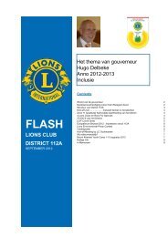 Flash september 2012 - Lions International District 112 A