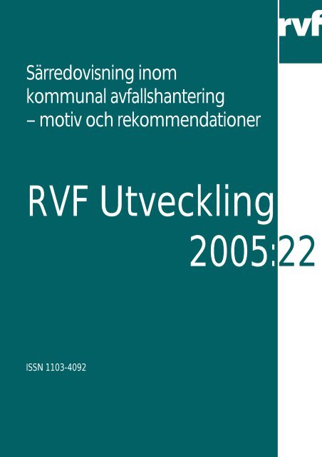 motiv och rekommendationer - Avfall Sverige