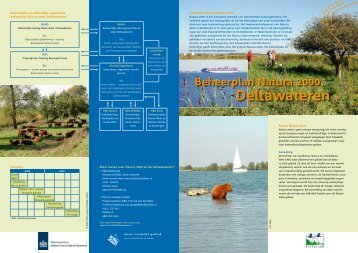 Factsheet Deltawateren - Natura 2000 beheerplannen