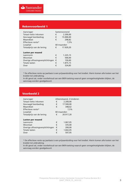 Santander Consumer Finance, Persoonlijke lening - Geld lenen?