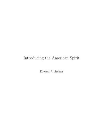 Introducing the American Spirit - iTeX translation reports