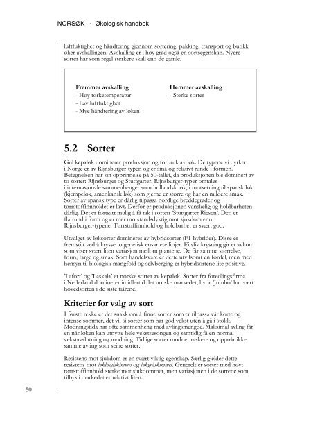 Økologisk handbok