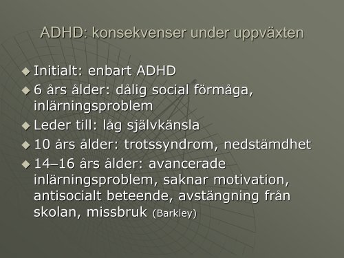 Neuropsykiatriska störningar och dess funktionshinder