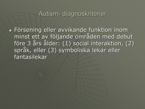 Neuropsykiatriska störningar och dess funktionshinder