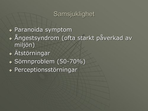 Neuropsykiatriska störningar och dess funktionshinder