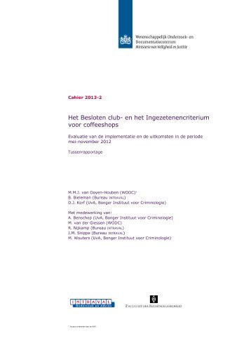 Het Besloten club- en het Ingezetenencriterium ... - Tweede Kamer