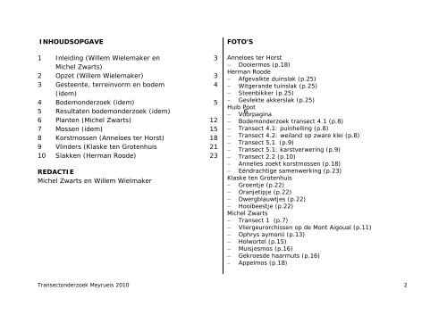 Transectonderzoek