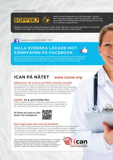 i kärnvapenproduktionen - Svenska Läkare mot Kärnvapen