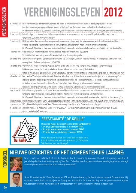 infoblad november - december 2012 - Gemeente Laarne