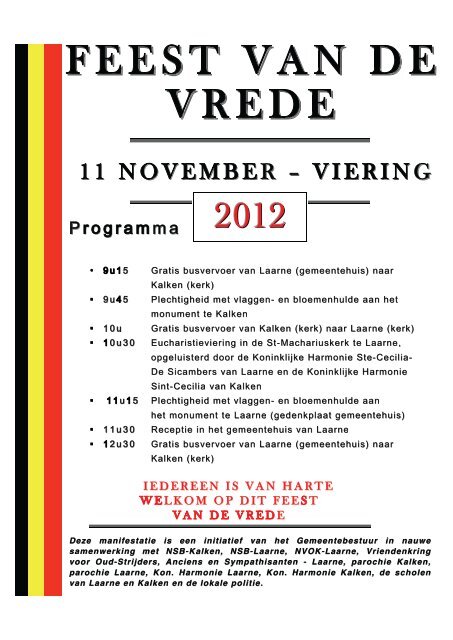 infoblad november - december 2012 - Gemeente Laarne