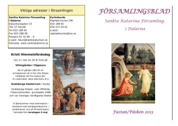 Kopia av Fasta-Påsk 2013 - Sankta Katarina Församling