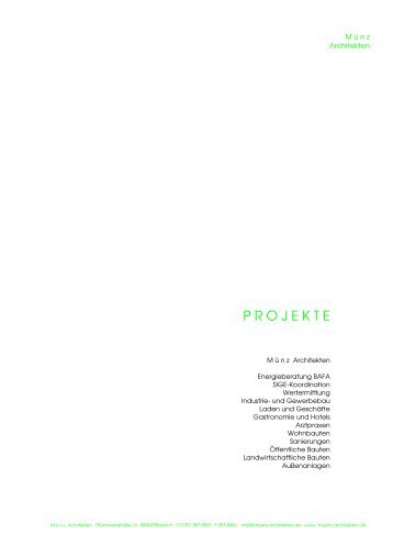 Projektliste pdf - muenz-architekten.de