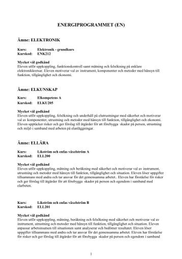 ENERGIPROGRAMMET (EN) - Skolverket