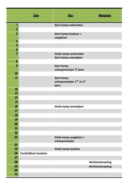 Herfstontmoeting programma