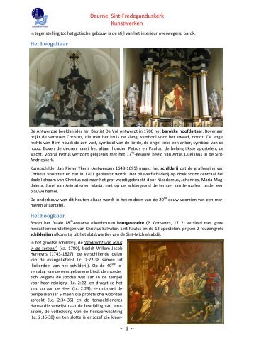Kunstwerken - Antwerpen, Kerken en Toerisme