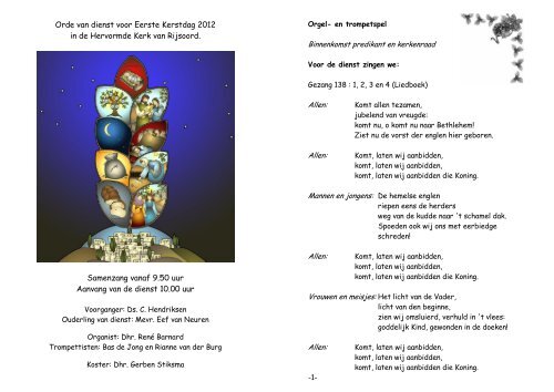 liturgie (pdf) - Hervormde Gemeente Rijsoord