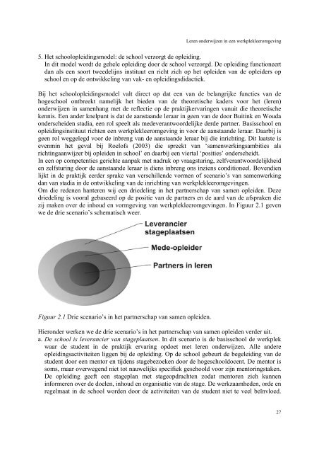 leren onderwijzen in een werkplekleeromgeving - Hogeschool de ...