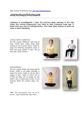 övningar i Medicinsk Yoga