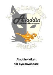 Aladdin-latkatt för ny användare - Sverak