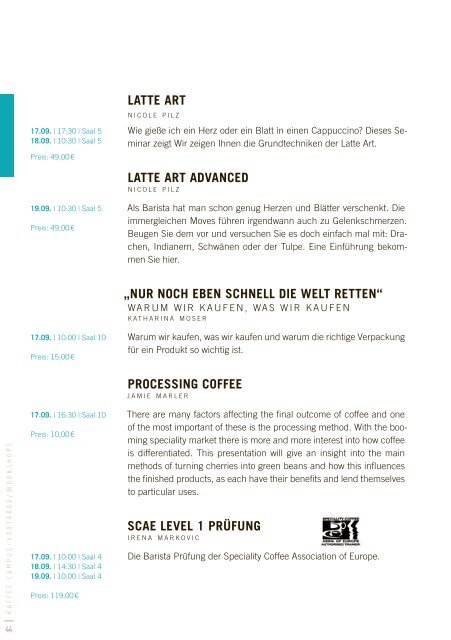 Programmheft Kaffeecampus 2013