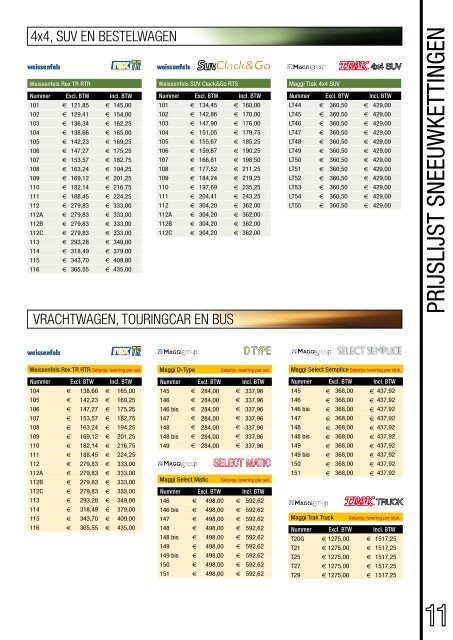 catalogus en prijslijst 2011/2012 - Jari Techniek