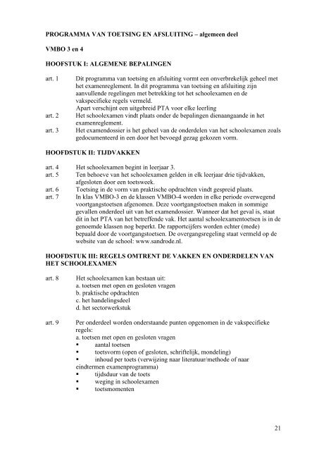 Examenreglement 2001 – 2002 - Mencia de Mendoza