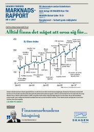 Marknadsrapport 4 - SKAGEN Fonder