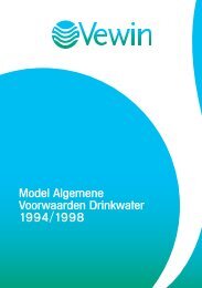 Model Algemene Voorwaarden Drinkwater 1994/1998 - Vewin