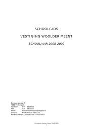 SCHOOLGIDS VESTIGING WOOLDER MEENT - OSG Hengelo