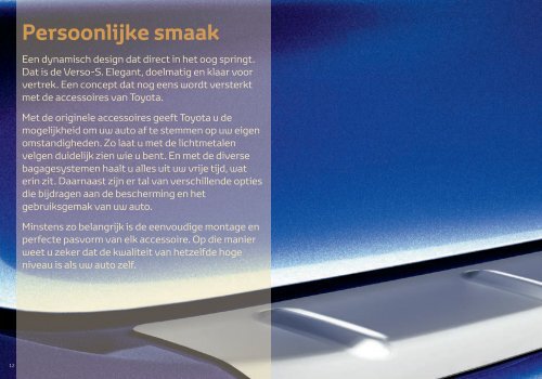 Toyota Verso-S accessoires Brochure Nederland