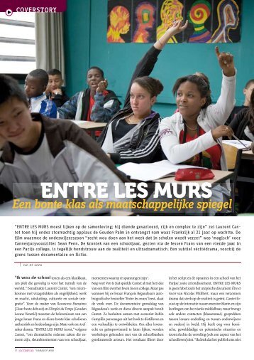 ENTRE LES MURS - Culturele en literaire tijdschriften