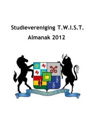 Studievereniging T.W.I.S.T. Almanak 2012
