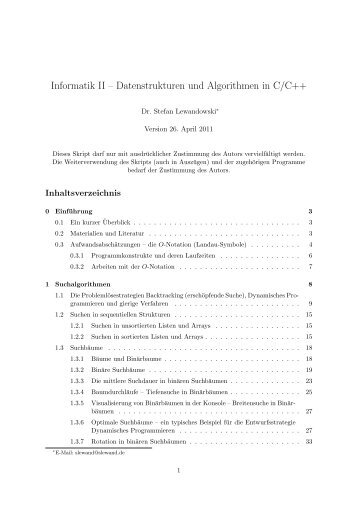 Skript zur Info-2-Vorlesung