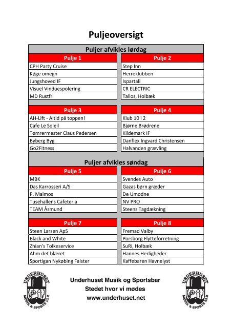 Tuse Senior Cup Program 2012 - Tuse IF