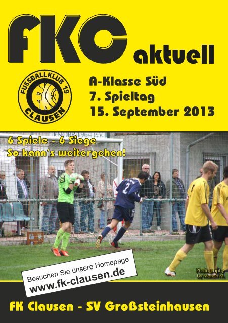 FKC Aktuell - 07. Spieltag - Saison 2013/2014