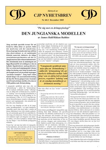 DEN JUNGIANSKA MODELLEN - Centrum för Jungiansk Psykologi