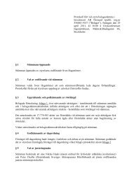 Protokoll fört vid extra bolagsstämma i Investment AB Öresund (publ ...
